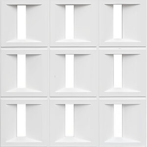 Panel Cubo Ranura Blanco